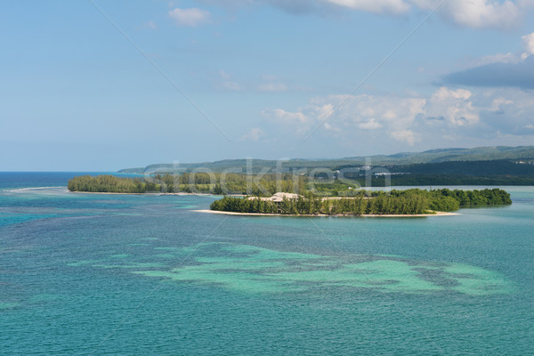 Isla mar tropicales bosques colinas Foto stock © disorderly