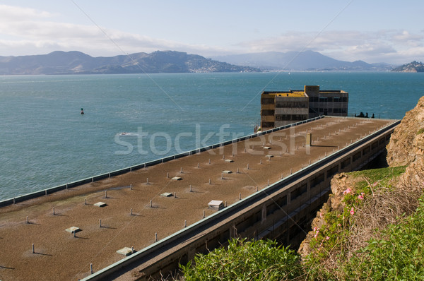 Admin Gebäude Verwaltung Insel San Francisco Dach Stock foto © disorderly