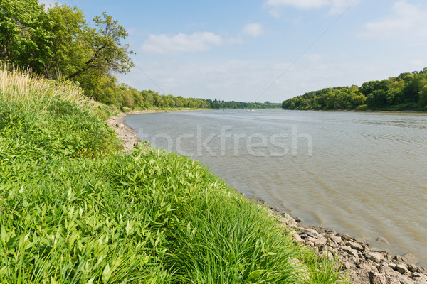 Kırmızı nehir eğri Stok fotoğraf © disorderly