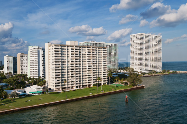 Porta fort lauderdale Florida Ocean case Foto d'archivio © disorderly