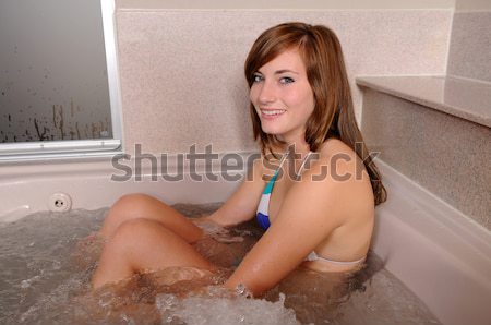 Blady prysznic wody dziewczyna sexy Zdjęcia stock © disorderly