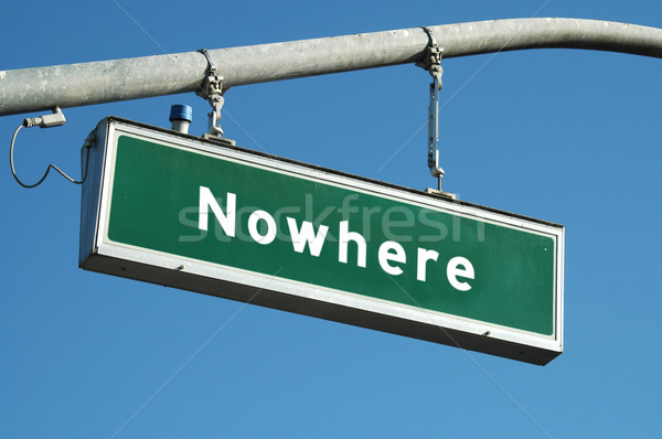 Nowhere sign Stock photo © disorderly