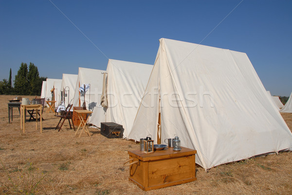 Szövetség tábor polgárháború háború Stock fotó © disorderly