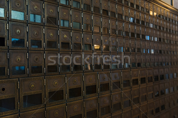 Post Boxen Bank Postamt Mail Stock foto © disorderly