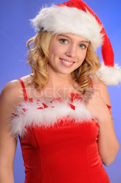 Foto stock: Ayudante · bastante · adolescente · nina · pelo