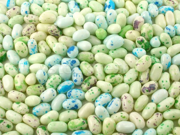 Jelly beans pastel couleur menthe fond bleu [[stock_photo]] © disorderly