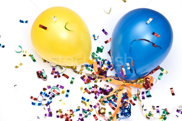 Stockfoto: Confetti · vliegen · ballon · lucht · pad · vreugde