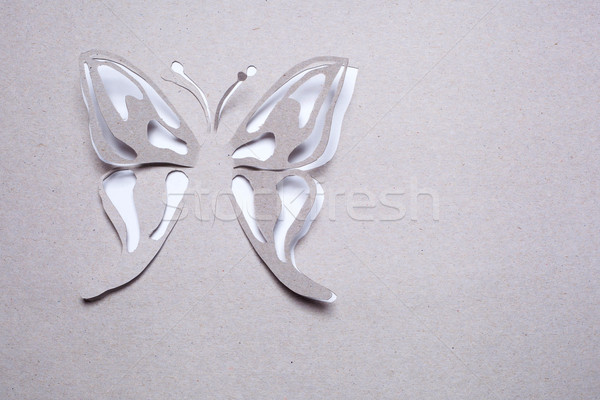 Сток-фото: бабочка · оригами · изображение · аннотация · белый · весны