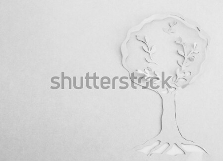 оригами дерево бизнеса бумаги текстуры интернет Сток-фото © djemphoto