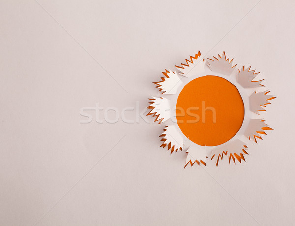 солнце оригами свет лет оранжевый звездой Сток-фото © djemphoto