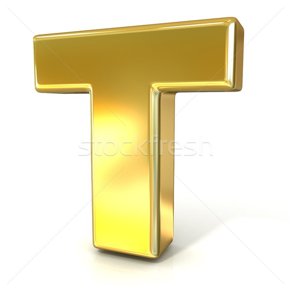 Stock fotó: Arany · betűtípus · gyűjtemény · levél · 3D · 3d · render