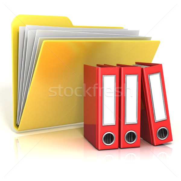 red binder clipart