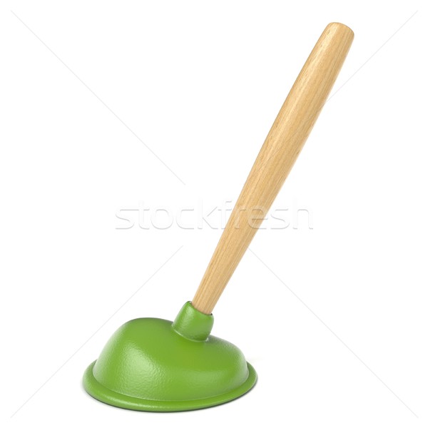 Green kitchen plunger 3D Stock photo © djmilic