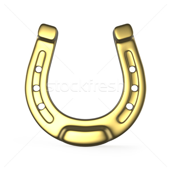 Golden horseshoe. 3D Stock photo © djmilic