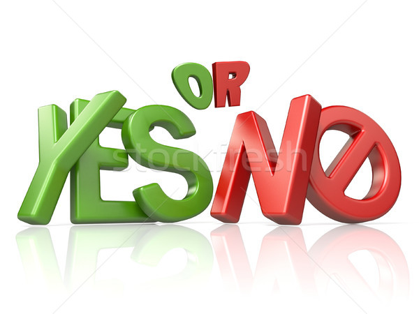 YES or NO concept 3D Stock photo © djmilic