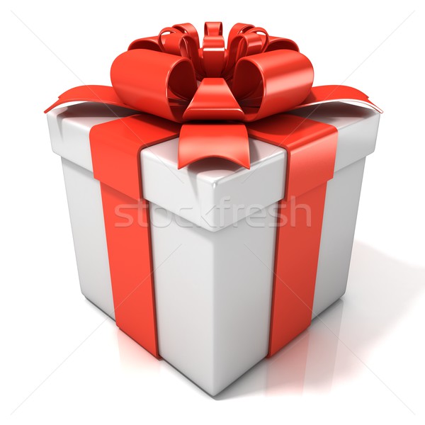 White gift box Stock photo © djmilic