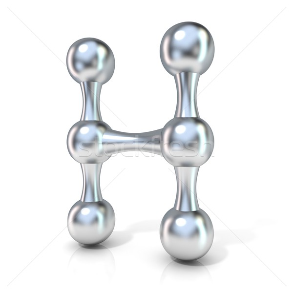 Molekularny chrzcielnica kolekcja list 3D 3d Zdjęcia stock © djmilic