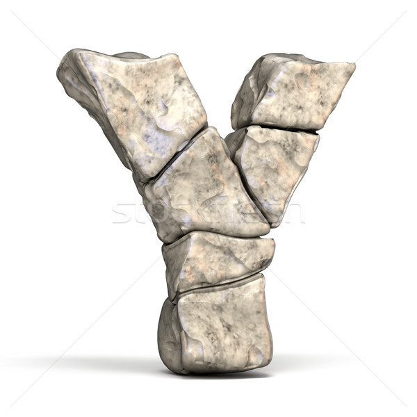 Kamień chrzcielnica list 3D 3d ilustracja Zdjęcia stock © djmilic