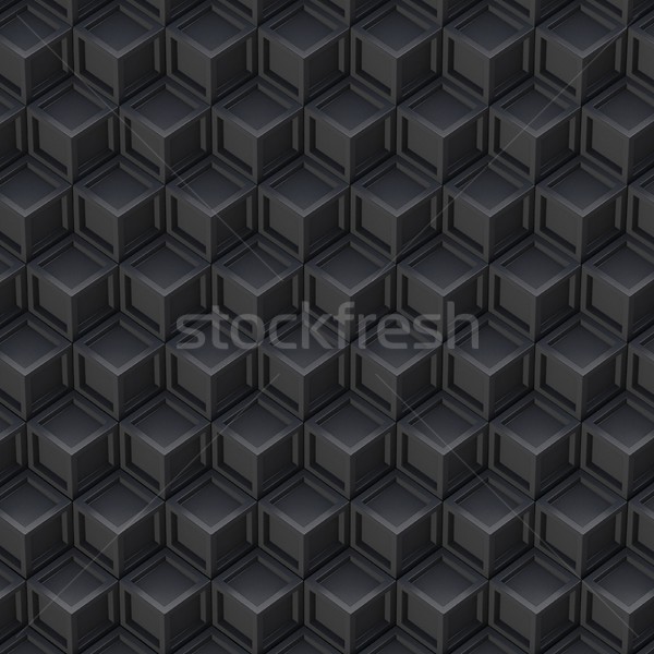 Black cube abstract background. 3D Stock photo © djmilic