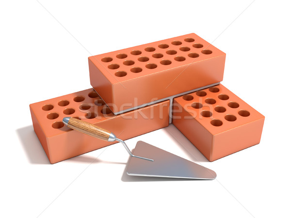 Concept of building the brick wall Stock photo © djmilic