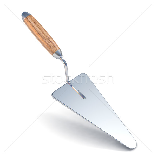 Plastering trowel with soft shadow. 3D Stock photo © djmilic