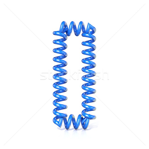 Spring, spiral cable font collection letter - I. 3D Stock photo © djmilic