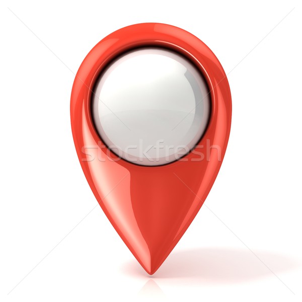 Foto stock: Mapa · vermelho · isolado · branco · estrada · abstrato