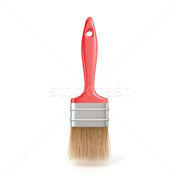Red paintbrush, standing. 3D Stock photo © djmilic