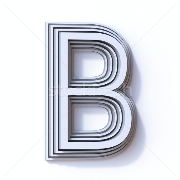Three steps font letter B 3D Stock photo © djmilic
