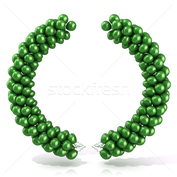 Green balloons arc laure Stock photo © djmilic