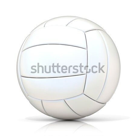 Zwarte volleybal bal geïsoleerd witte fitness Stockfoto © djmilic