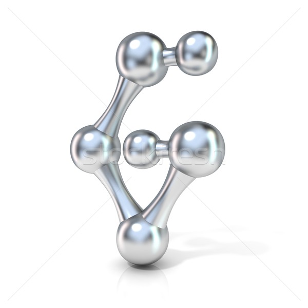 Molekularny chrzcielnica kolekcja list 3D 3d Zdjęcia stock © djmilic