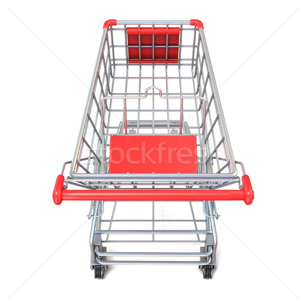 Shopping cart, top view. 3D Stock photo © djmilic