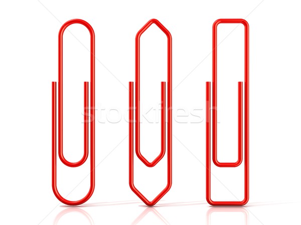 Paper clips. Red Stock photo © djmilic