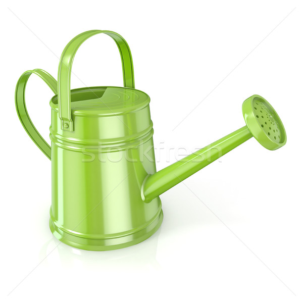 Green watering can 3D Stock photo © djmilic