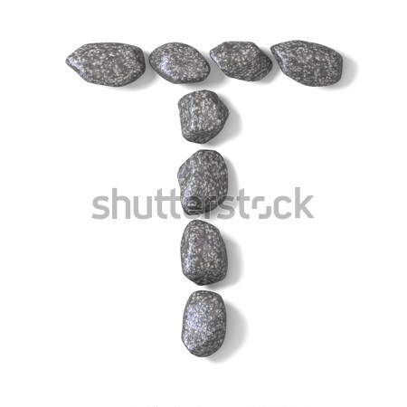Doopvont rotsen 3D 3d render illustratie Stockfoto © djmilic
