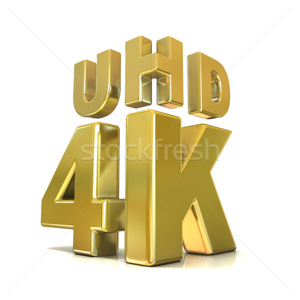 Ultra HD (high definition) resolution technology. 4K concept. 3D Stock photo © djmilic