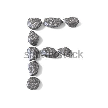 Betűtípus kövek z betű 3D 3d render illusztráció Stock fotó © djmilic