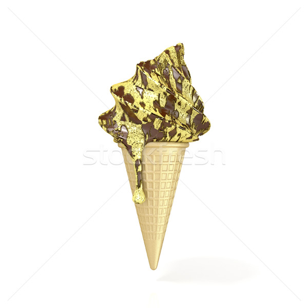 Soft serve ice cream. 3D Stock photo © djmilic