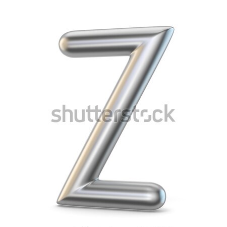 Metal alfabet symbol pismo z 3D 3d Zdjęcia stock © djmilic