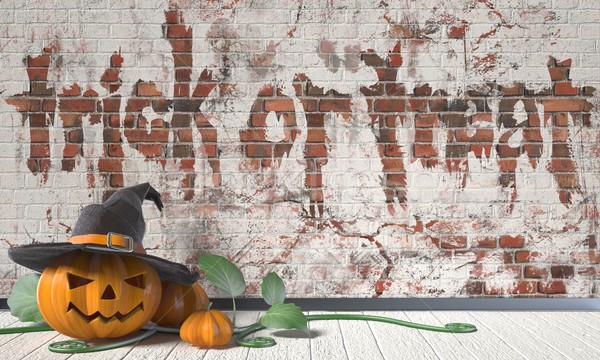 Trick or treat. Halloween greeting with Jack O Lantern pumpkin a Stock photo © djmilic