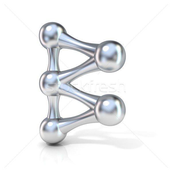 分子の フォント コレクション 手紙 3D 3dのレンダリング ストックフォト © djmilic