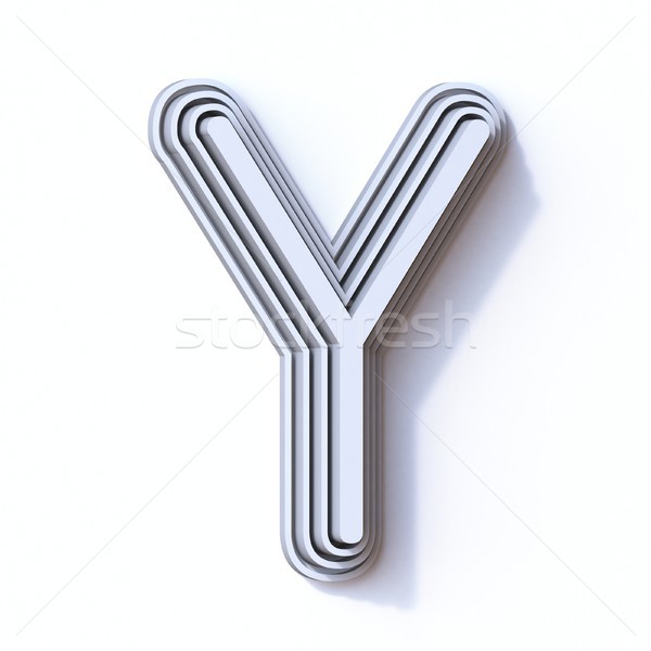 Three steps font letter Y 3D Stock photo © djmilic