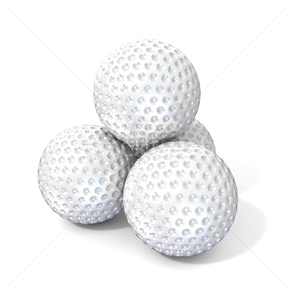 Golf balls. 3D Stock photo © djmilic