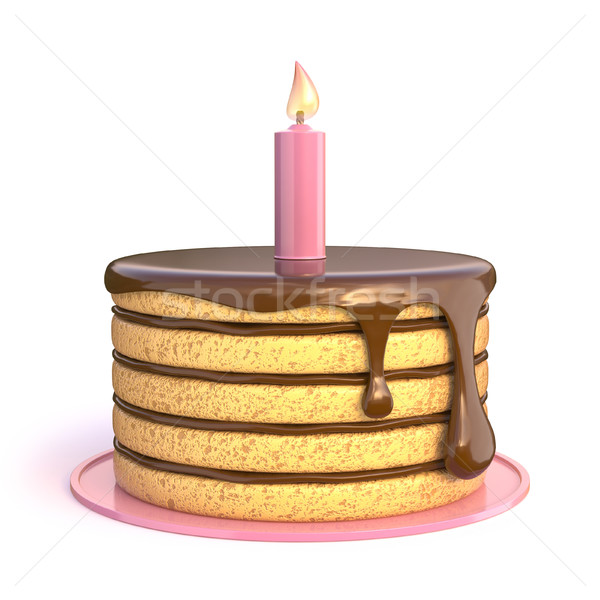 Birthday cake 3D Stock photo © djmilic