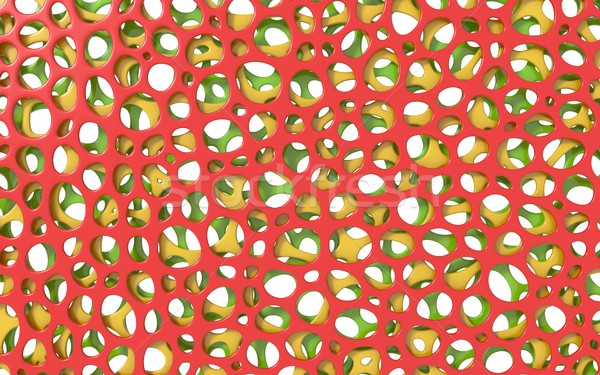 Roşu verde galben straturi abstract organic Imagine de stoc © djmilic