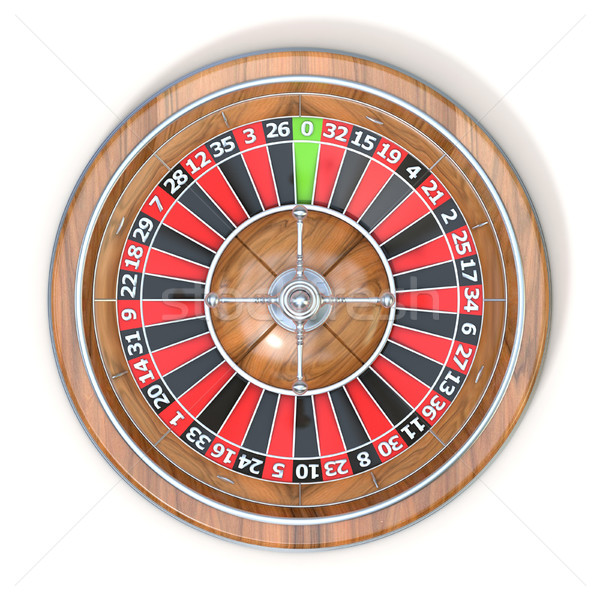 Ruota della roulette top view 3D rendering 3d illustrazione Foto d'archivio © djmilic