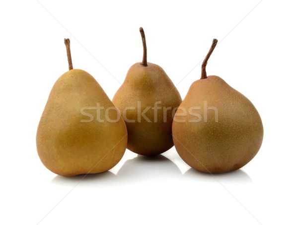 Three pears called manon isolated on white  Stock photo © dla4