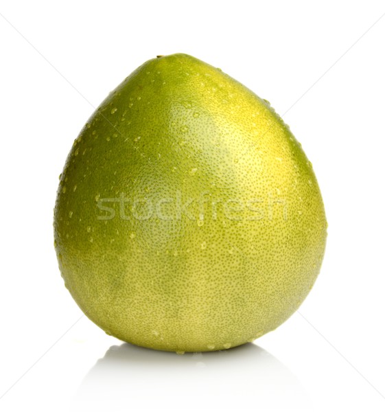 Wet Pomelo, chinese grapefruit with drop waters isolated on white Stock photo © dla4