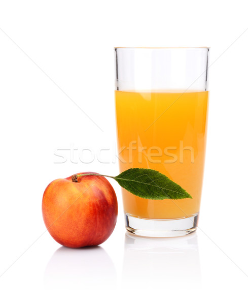 Foto stock: Tiro · laranja · nectarina · suco